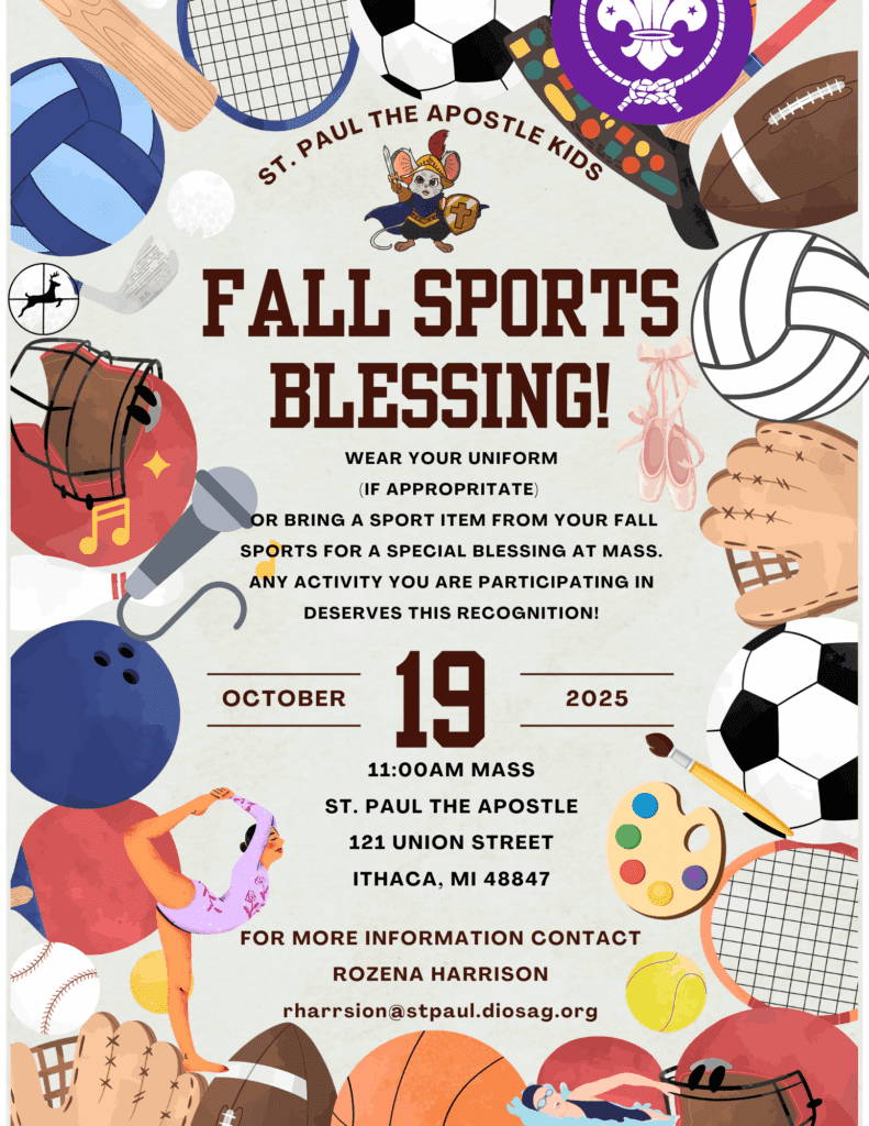 Fall Sports Blessing